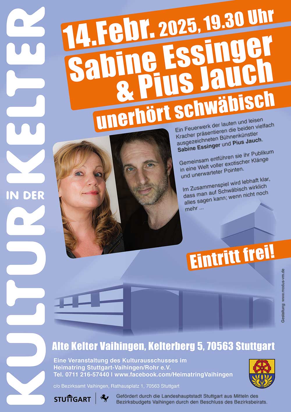 Plakat-V2-Kultur-in-der-Kelter-unerhoert-schwaebisch Bild Veranstaltung Kultur in der Kelter unerhört schwäbisch am 14.02.25