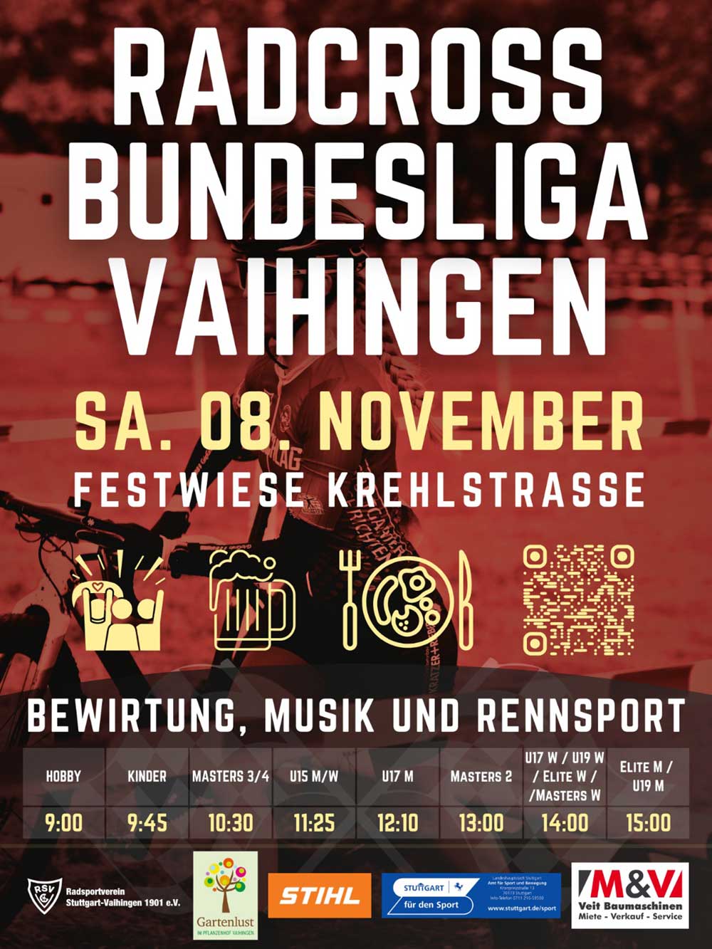 Cyclo-Cross Bundesliga 2025/26 - Vaihinger Radcross am 8.11.2025