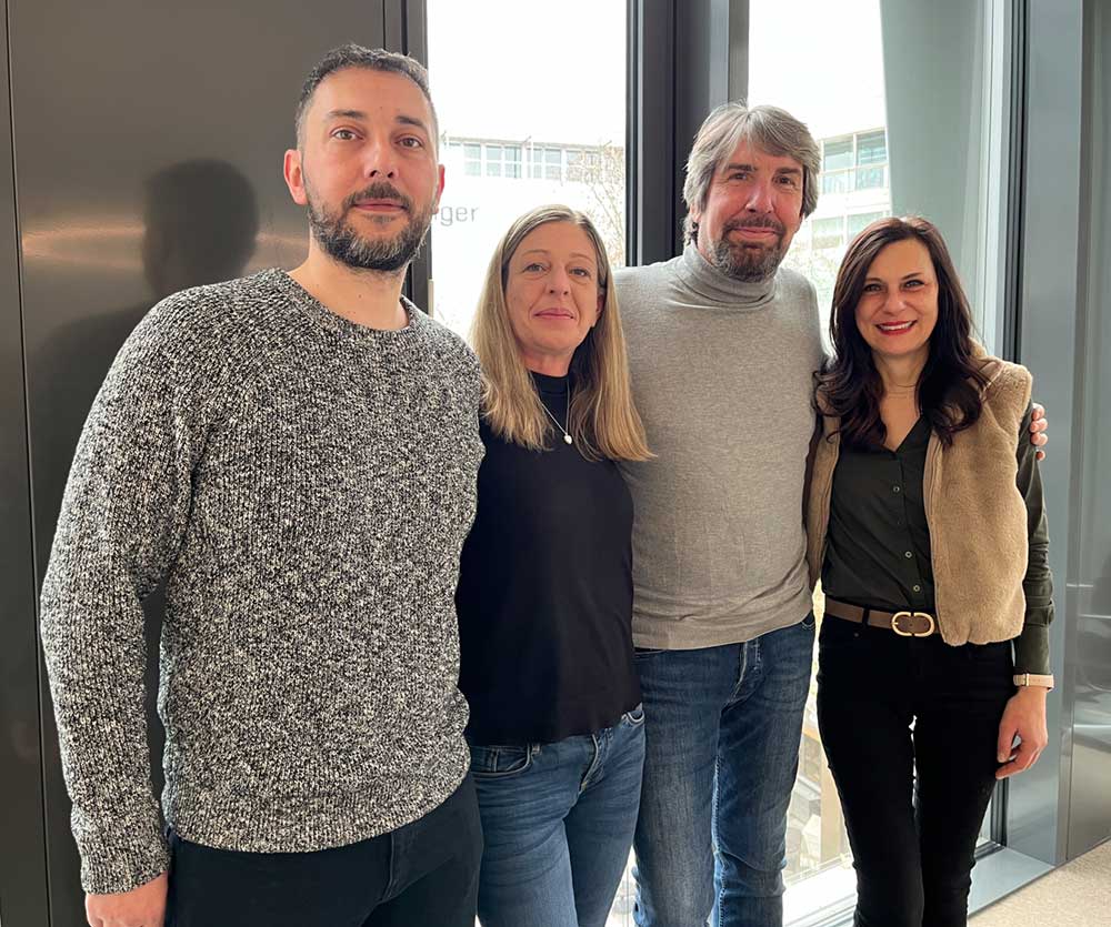 Der VVF-Vorstand 2026: Benjamin Göhler, Sibylle Langanger, Ingo Vögele, Sylvia Elsässer-Lacher