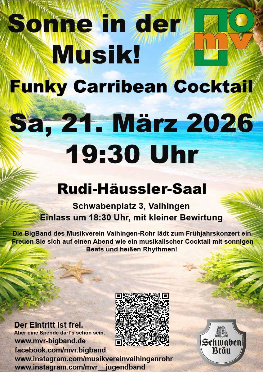 Frühjahrskonzert Sonne in der Musik mit dem Musikverein Vaihingen Rohr e. V.