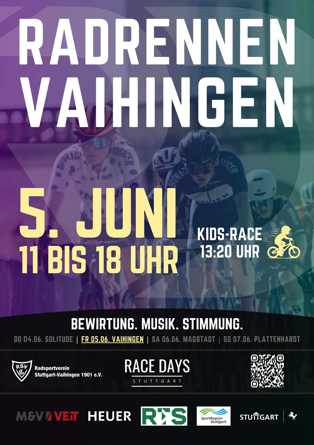 Plakat-Race-Days-Stuttgart-Vaihingen-2026 Race Days Stuttgart – Radrennen am 05. Juni in Stuttgart-Vaihingen